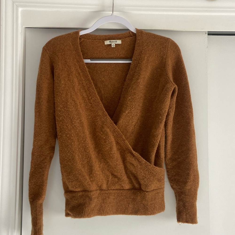 Madewell faux wrap sweater, only worn a handful of times!